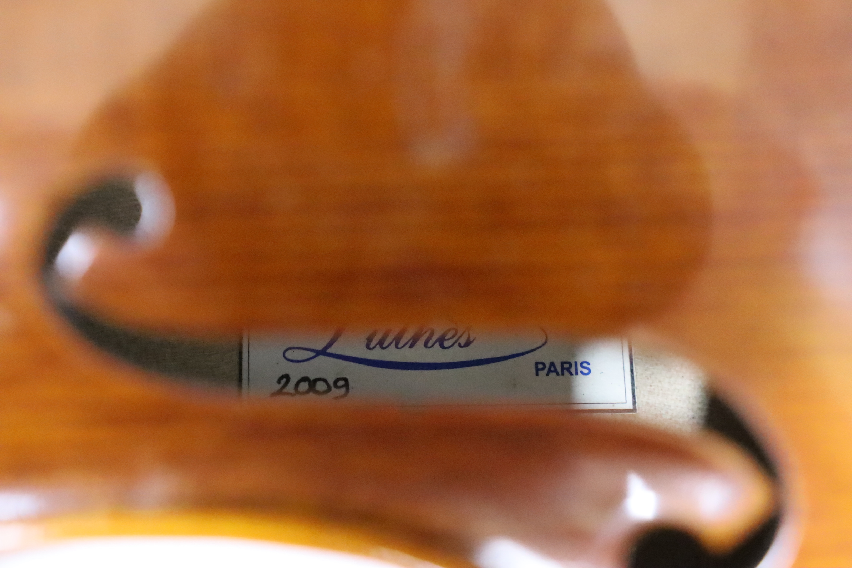 A violin by Luthers, Paris in fitted case